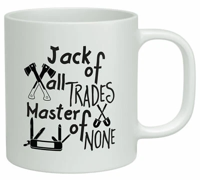 Jack of all Trades Mug, Master of None Builder Funny Coffee Mug Xmas Gift