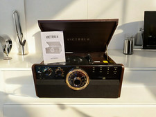 Victrola Empire Vta-370b Wood 6-in-1 Bluetooth Retro 3-speed  Record Player