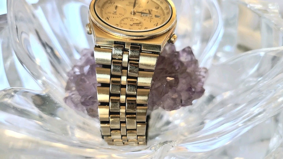 534/80年代 レア 海外モデル セイコー 7A38-7289 クロノグラフ Rare Vintage Seiko Chronograph Watch Men's Gold Tone 7A38