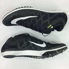 Nike Mens Cleats Mamba 3 Distance Track Spikes Black White Volt Mens Sz 11.5 NEW