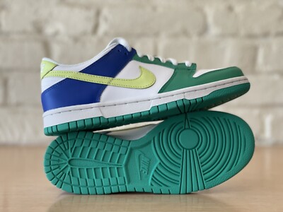 Nike GS Dunk Low Stadium Green /Game Royal FN6973-100 Size Women’s  Size