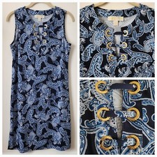 MICHAEL Michael Kors Blue Polyester Elastane Sleeveless Dress S