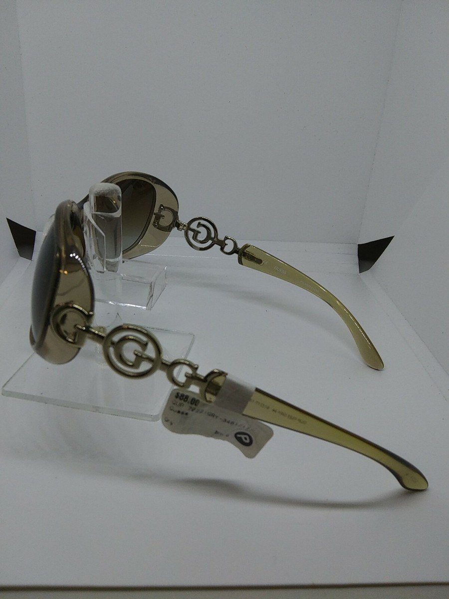 Authentic Guess GUP7022 GRY34  61-17-130 Womens Sunglasses Gold Guess Logo Arms s-l1200.webp main image 2