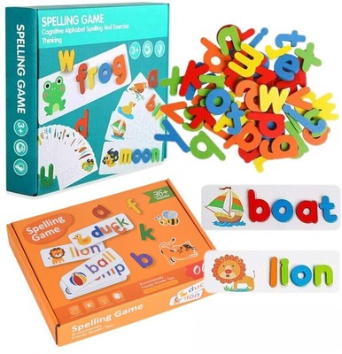 See and Spelling Learning Toy, Matching Letter Spelling Words Game for Toddlers