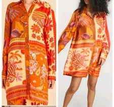 Small Farm Rio Firest Mixed Scarves Dress Shirt