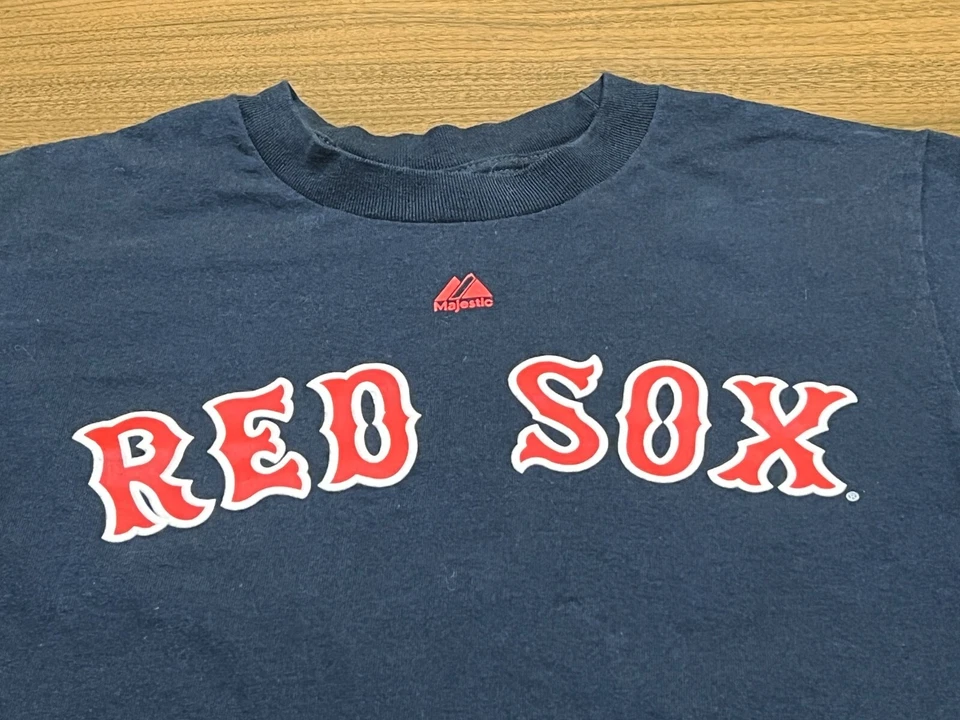 达斯汀·佩德罗亚波士顿红袜队男式蓝色美国职棒大联盟球衣/T恤-雄伟-小号 — 第 2/3 张图片