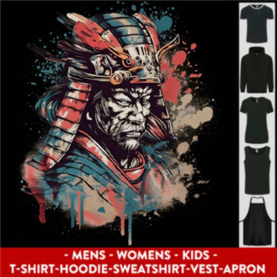 Samurai Elder Fantasy Krieger Bushido Ronin Herren Damen Kinder Unisex