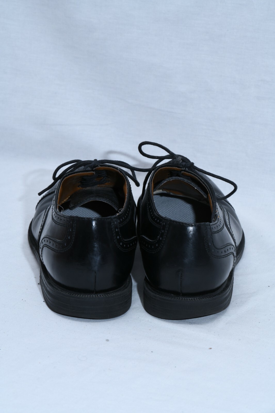 SAOLA Florsheim Oxfords 9D stringate in pelle nera da uomo