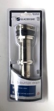 Glacier Bay Bath Drain 2 3/4 Inch Brass Decorative Pushbutton Brushed Nickel
