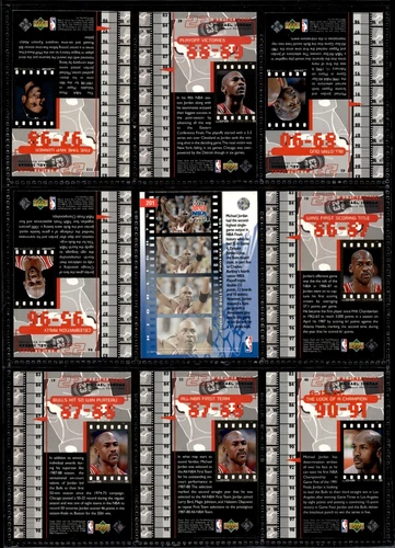 迈克尔·乔丹,NBA,9 张卡批量名人堂,免运费芝加哥公牛队 75 美分 A 卡 - 第 17 张/共 29 张