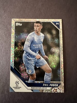 2021-22 Topps UCL Collection - Phil Foden #76 Sparkle Foil