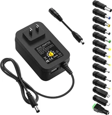 ALITOVE 30W Universal Power Adapter Adjustable AC Adapter 3V 4.5V 5V 6V 7.5V 9V