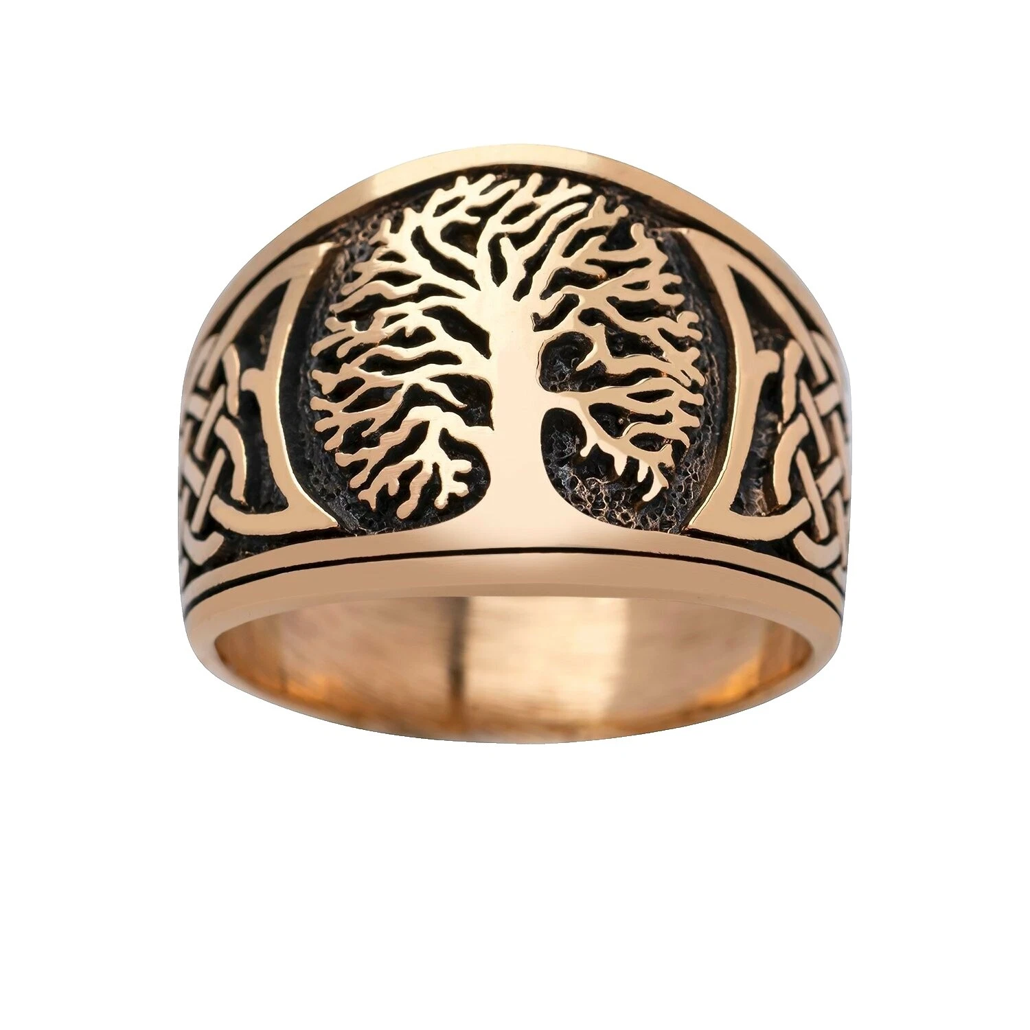 Anillos de Bronce de banda Sin Piedra para hombres