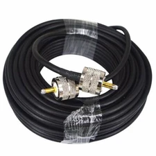 NEW 50ft RG58 Coax Coaxial UHF PL-259 Connectors Amateur Ham Radio Antenna Cable
