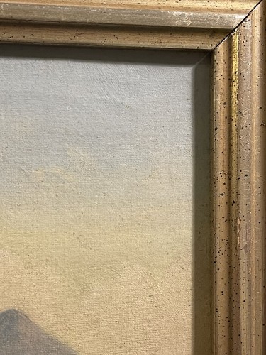 Antique Oil on Canvas Landscape Painting Autumn Scene - Picture 12 of 17