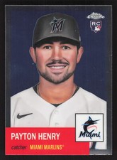 2022 Topps Chrome Platinum Anniversary #98 Payton Henry RC Miami Marlins