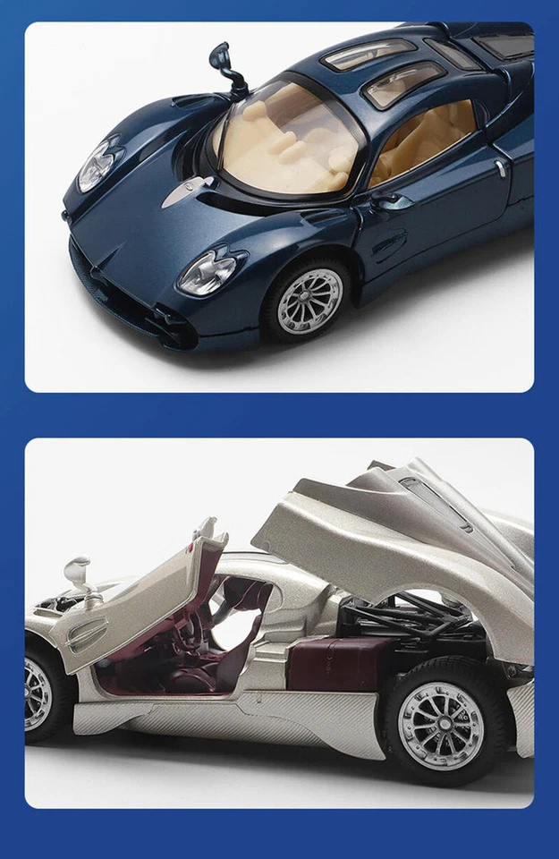 1:32 Pagani Utopia Alloy Sports Car Model Diecast Metal Racing Kids Toy Gift - Image 4 of 4