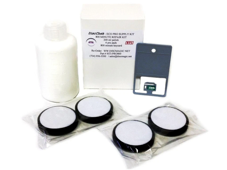 ELM ☆ Genuine OEM ECO PRO 2 800 Minute Supply Kit - 4 Pads 800m Time Card Polish ! ☆