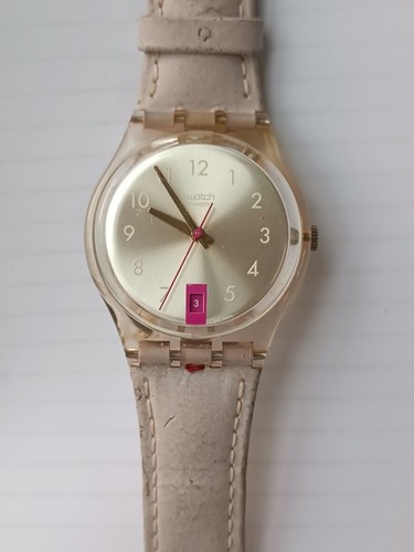 Swatch "Pink Lady" AG 2000 womens quartz Origjinal strap watch - Picture 2 of 12