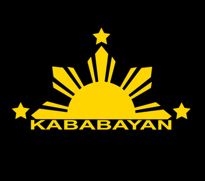 Philippines Sun & Stars Filipino KABABAYAN Flag Vinyl Decal Sticker