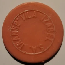 Transp. Vila Izabel S.A.-Rio de Janeiro, Brazil Transit Token  [B3]