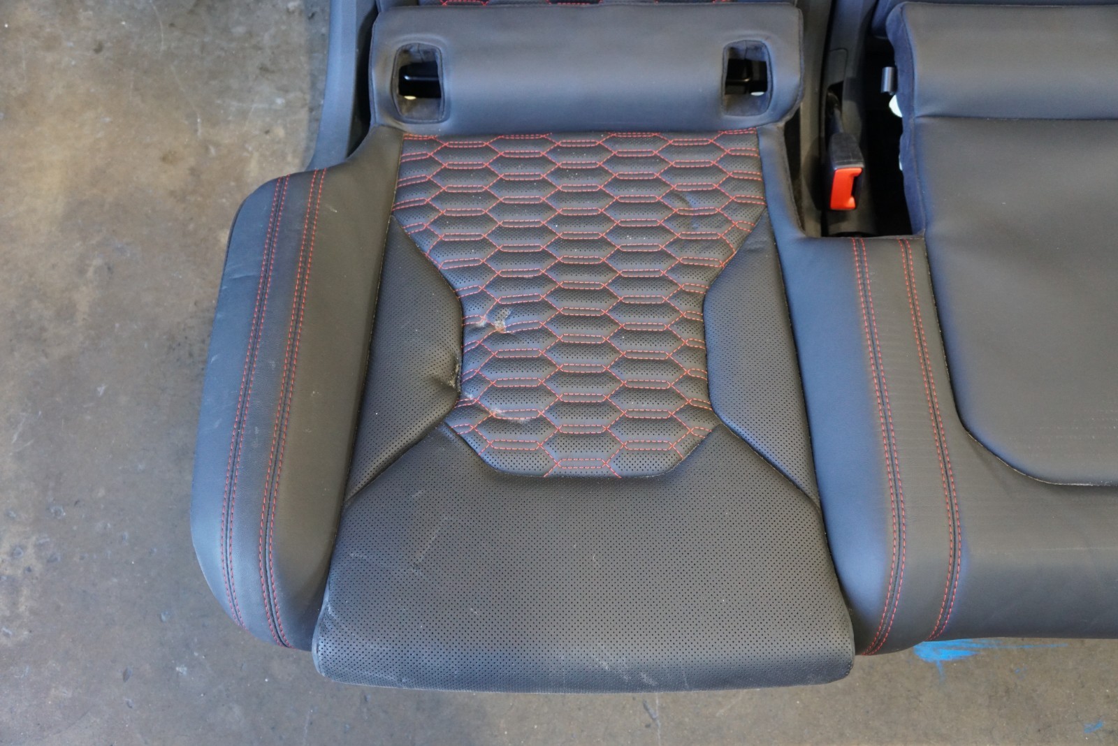 2019 - 2025 LAMBORGHINI URUS REAR RED STITCHING LEATHER SEAT ASSEMBLY OEM