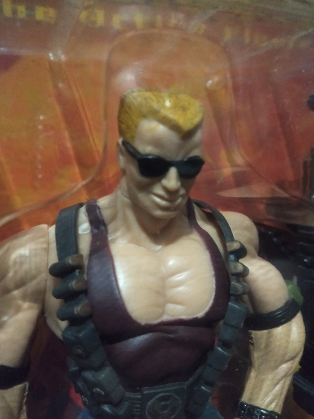 1997 ReSaurus Duke Nukem Action Figure (With Freezethrower and CD-ROM)