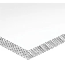 GRAINGER APPROVED BULK-PS-PC-282 PlstcSheet,PC,8"x12",0.375"T,Clear,Clear 55RZ13