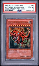 2003 YU-GI-OH PROMO ENGLISH GAME BOY ADVANCE 001 SLIFER THE SKY DRAGON PSA 10