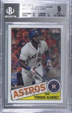 2020 Topps Silver Pack 1985 Chrome Baseball Yordan Alvarez BGS 9 MINT 05qa