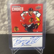 2025-26 UD Blackhawks Centennial - Bryan Bickell - Centennial Choice Auto #CS-BB