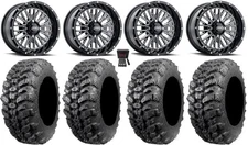 ITP Momentum 14" Wheels Milled 28" Sniper 920 Tires Textron Wildcat XX