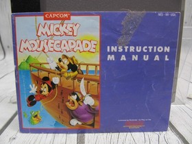 Mickey Mousecapade (Nintendo NES, 1988) Cartridge, Manual, Dust Cover - TESTED