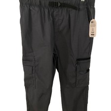 NWT Boys Cargo Pants L 10-12 Husky Elastic Waist 30-32 Elastic Leg 8 Pockets