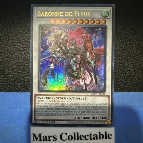 Baronne de Fleur - RA01-EN034  Ultra Rare - 1st Edition Near Mint Yugioh Card NM