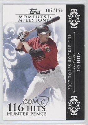 2008 Moments & Milestones /150 Hunter Pence (2007 Topps Rookie Cup 147 Hits) 0b8