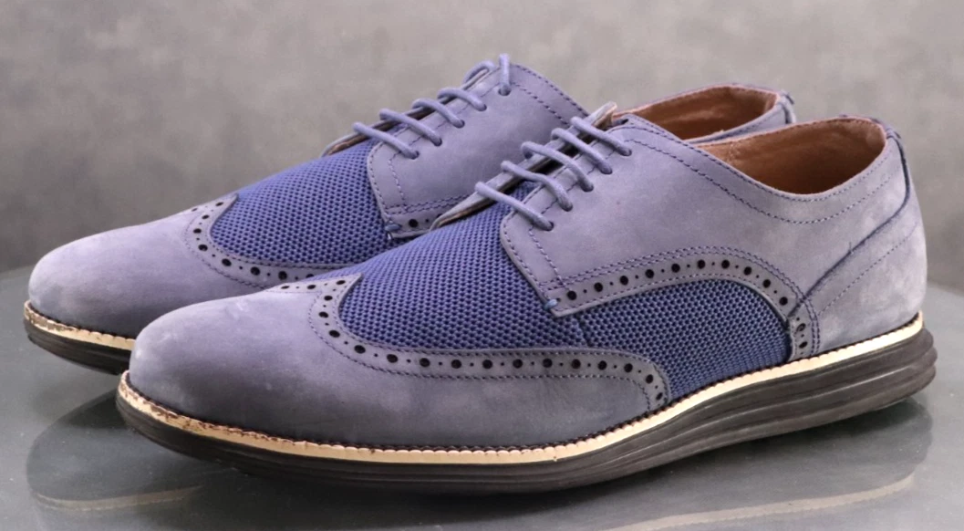 Cole Haan Leather Upper Blue Dress Shoes for Men | eBay display picture 1