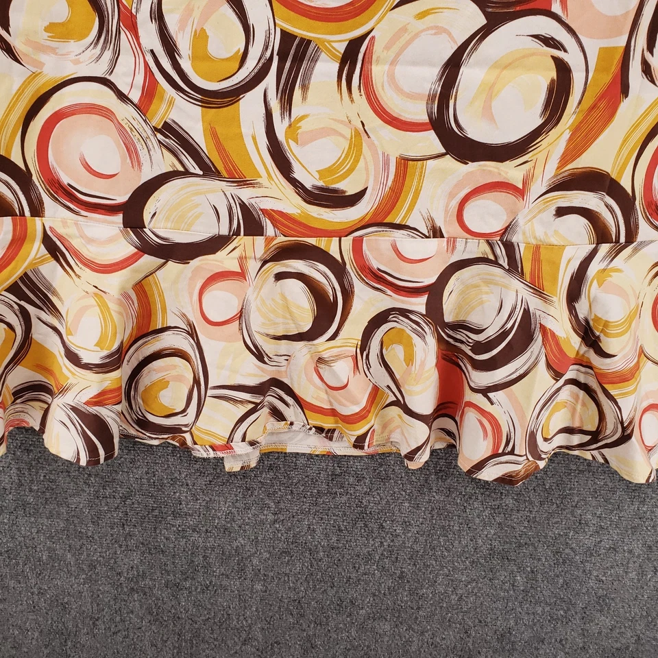 Vestido Madison Leigh Mujer 22W Plus Marrón Sin Mangas Cambio Geométrico Espalda Calada Foto 3 de 4