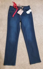 Democracy Ab Tech Super Dark Straight Leg Jeans Sz 6