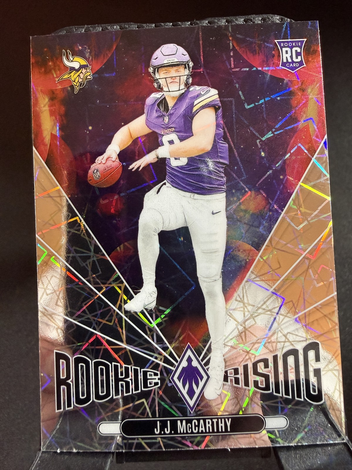 2024 Panini Phoenix #RR-JMY J.J. McCarthy Rookie Rising Lazer