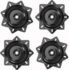 4 PCS 6 Inch Bar Stool Swivel Plate Replacement, Ball Bearing Seat Swivel Base M