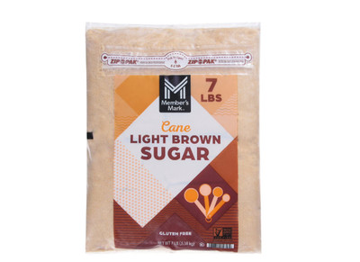 Member's Mark Cane Light Brown Sugar Gluten Free 7 Lbs