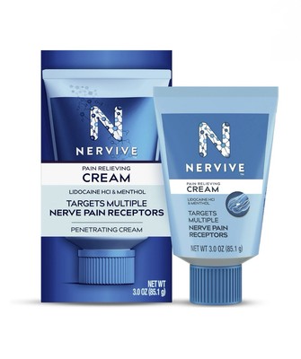 NEW NERVIVE Penetrating Cream Multiple Nerve Pain Receptors Exp 10/2026 3oz
