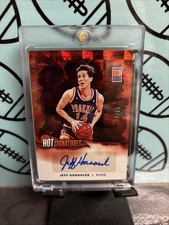 2024-25 Panini NBA HOOPS Hot Signatures Jeff Hornacek #HS-JHS Red /25 (Jersey #)
