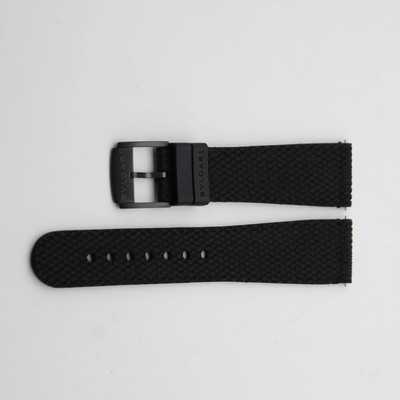 Bvlgari Solotempo 22MM Black Rubber Watch Strap | eBay