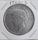 1923-D Peace Silver Dollar Circulated with Strong Detail 90% Silver