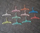 Vintage Barbie Francie Doll Plastic Filigree Clothes Hangers Lot of 10 Mattel