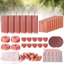 Woodever Cedar Blocks for Clothes Storage 56 Pcs, 100 1 Count Pack of 56 