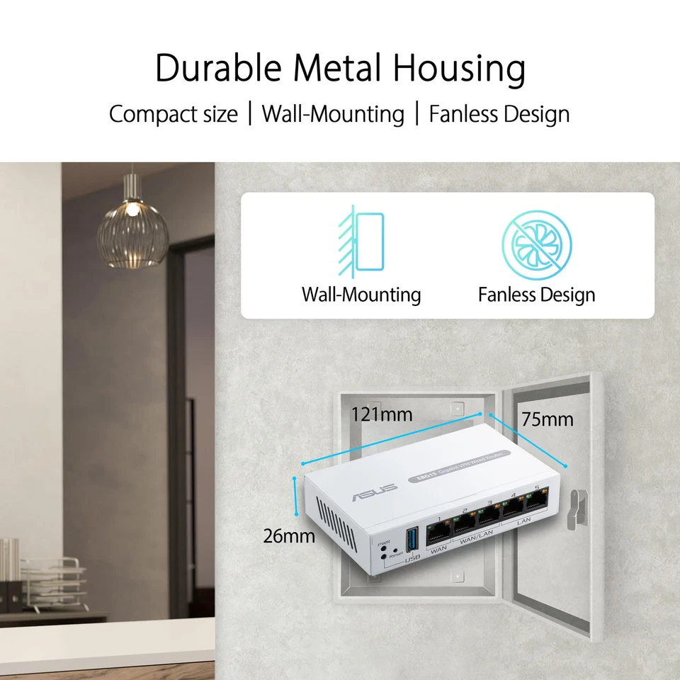 ASUS ExpertWiFi EBG15 Networking Router with Security VPN and Multi WAN Ports - Image 3 of 4
