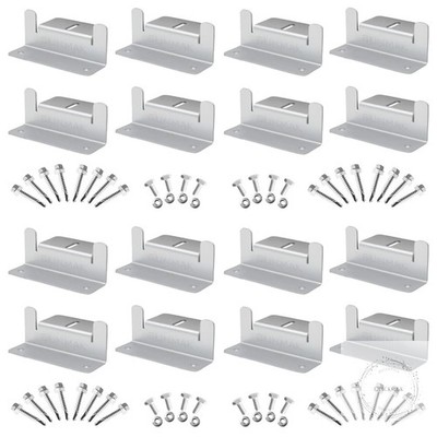16 Units per Set Solar Panel Mounting Z Brackets, Solar Panel Mounting Brackets